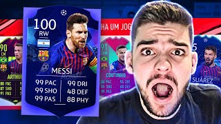 ÉPICO!! DRAFT COM MESSI 100 DE OVERALL?? FIFA 19 Ultimate Team