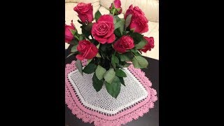 Скатерть безразмерная крючком. Мастер класс для начинающих.