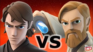 Anakin Skywalker vs Obi-Wan Kenobi sarlacc pit arena fight Disney Infinity toy box