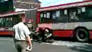Wypadek autobusu w Bytomiu.