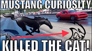 COCKY HELLCAT OWNER EATS OWN WORDS AFTER LOSING TO 2018 MUSTANG GT!
