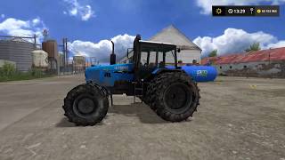Farming Simulator 2017. PGR BRUZDA. Трактор Беларус МТЗ-1221.2. Сеялка АСТРА СЗТ 3.6А