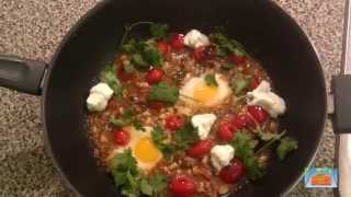 Jerusalem Braised Lamb with Eggs and Tahini Yogurt
