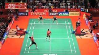 Jae Sung Jung/Yong Dae Lee (KOR) VS Markis Kido/Hendra Setiawan (INA) Djarum Indonesia Open 2012