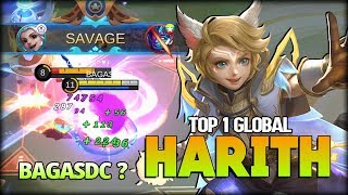 SAVAGE!! No One Can Escape from Me! BAGASDC ? Top 1 Global Harith - Mobile Legends