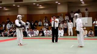 日本拳法、第11回西日本学生拳法個人選手権、男子段外の部、決勝戦