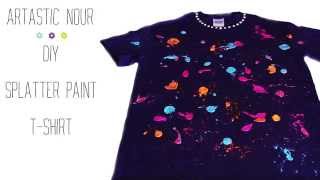 DIY Splatter Paint T shirt