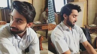 Bilal Abbas Khan & Iqra Aziz Having Chill on The Set Of Qurban
