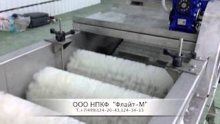 Линии мойки и инспекции овощей, фруктов.