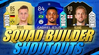 100K/200K/400K HYBRID SQUAD BUILDER SHOUTOUTS FIFA 19 ULTIMATE TEAM