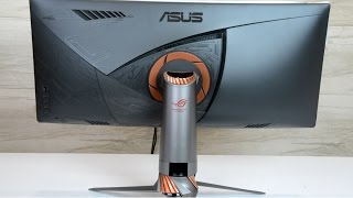 فتح صندوق واستعراض شاشة / Asus ROG PG348Q Black 34"Curved IPS G-Sync 21:9 WQHD Gaming Monitor