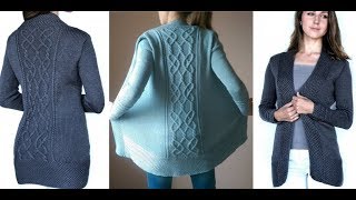 Как Связать Кардиган Спицами для Начинающих? модели 2019 /How to Knit a Cardigan with Spokes?