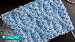 Узор аран (жгуты, косы и переплетения). Вязание спицами # 563