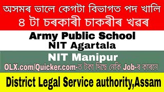 Gov job in Assam || Gov job update in assam || ৪ টা বিভাগত পদ খালি ।olx.com/quicker com job in assam