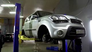 Kia Soul  установка усиленных пружин Avtorv.com