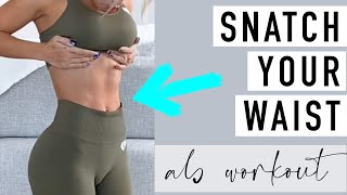 ABS IN 7 MINUTES ✨ PLANK AB WORKOUT for a tiny waist