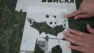 Мастер класс рисуем по ткани акрилом. Подарок на 23 февраля