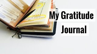 Midori Traveler's Notebook: Gratitude Journal Setup (2019)