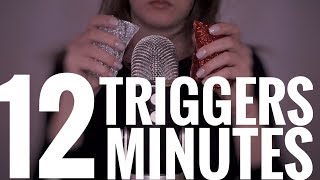 ASMR 12 TRIGGERS IN 12 MINUTES | 12 ТРИГГЕРОВ ЗА 12 МИНУТ АСМР