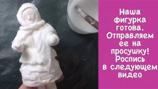 Ватная елочная игрушка-девчушка. МК ЧАСТЬ 2