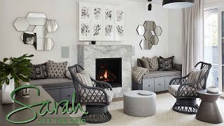 Sarah Off the Grid: Mudroom, Powder Room and Living Room