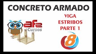 Concreto Armado - Aula 08 - Cálculo de Viga - Flexão Normal Simples - Estribos - Parte 1