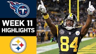Titans vs. Steelers | NFL Week 11 Game Highlights