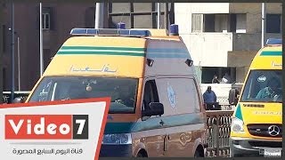 بالفيديو.. وصول سيارات الإسعاف والحماية المدنية لموقع انفجار كوبرى الجيزة