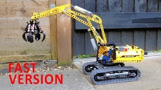 Lego Technic 42006 Excavator Time Lapse Build (Fast Version)