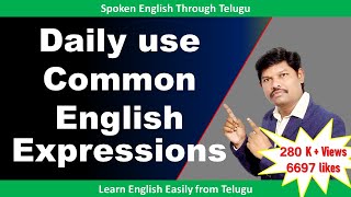 Some Common Expressions in English|Telugu - English|Spoken English learning videos|#CHRISHEDUTECH