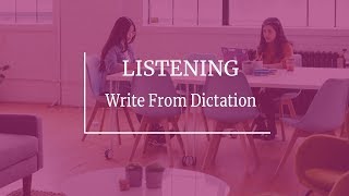 PTE Listening Write From Dictation - Repeated Material May 2019