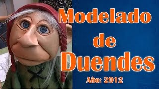 Modelado de duendes en masilla  epoxi video muestra (por Roberto Benitez)