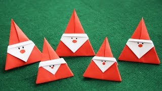 ДЕД МОРОЗ из БУМАГИ / ПРОСТОЕ ОРИГАМИ на НОВЫЙ ГОД