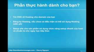 Hướng dẫn đăng ký Domain, Hosting, Setup Site Product Launch
