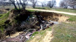 село Шабо - канализация в песок и в Днестровский лиман 04 04 2017