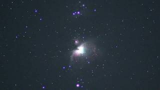 【HD】オリオン星雲付近を通過する静止衛星