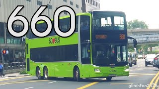 [SBST] SG6005K on City Direct Service 660 - MAN ND323F A95 Euro 6 Gemilang