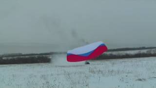 Падение на парамоторе зимой The fall of the paramotor Flying on paramotor