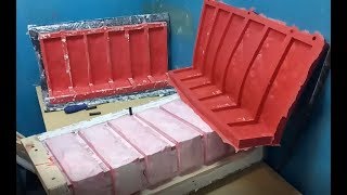 Угловая форма из силикона . Угловой элемент. Угловая форма для гипса "гранит".+ кирпич .