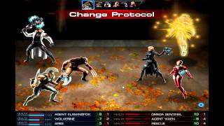 Marvel: Avengers Alliance PVP - Wolverine/Ares Vs. Omega Sentinel/Rescue