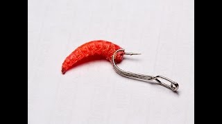 Крючок прищепка или как насадить мотыля