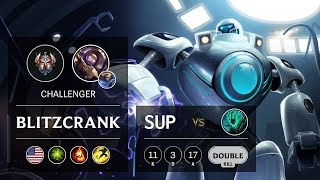 Blitzcrank Support vs Thresh - NA Challenger Patch 9.8