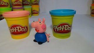 Видео для детей. Как слепить из пластилина Плей До Джорджа. Clay George (Peppa Pig) for Play-Doh.