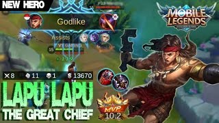 Mobile Legends - New Hero LAPU LAPU Gameplay and Build [MVP] + Sun 'n Sand Clint Skin Giveaway