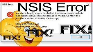 HOW to Fix nsis error WINDOWS XP, 7 8 10 EASY method 100% WORKING ♦Cyberster♦