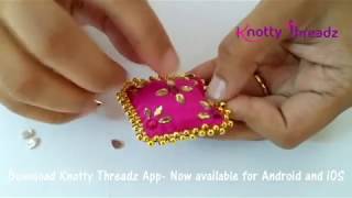 How to make Latkans for Lehengas or Blouses | Silk Thread Tassels For Skirts | www.knottythreadz.com