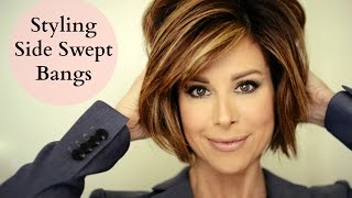 How To Blow Out Side Swept Bangs