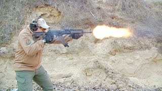 Стрельба Очередями СХП AKM 7.62x39 | Full Auto Firing Blank Gun AK 7.62x39