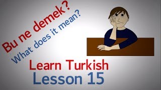 Learn Turkish Lesson 15 - Communication Problem Phrases (Part 2)