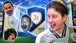 OMG MY BEST ICON EVER?! 3X GUARANTEED ICON SBC PACK OPENING! FIFA 18 ULTIMATE TEAM
